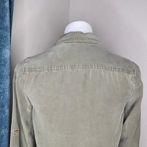 THE GROUP BABATON Utility Shirt Olive Green Size XXS - Picture 14 of 16